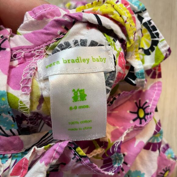 Vera Bradley Floral Baby Romper snap closure 6 month - Picture 3 of 6